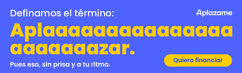 Financia tus compras con Aplazame
